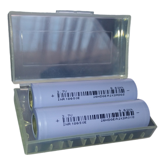 Batería 18650 3.7v 2600mah Reales Pack X2