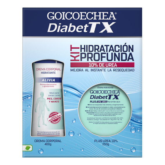 Pack Goicoechea Diabettx Crema Plus Urea + Crema Hidratante 