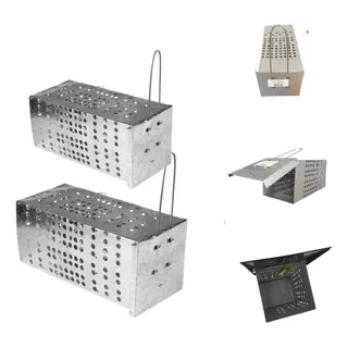 2 Ratoeiras Gaiola Armadilha Para Rato Armadilha Ratueira