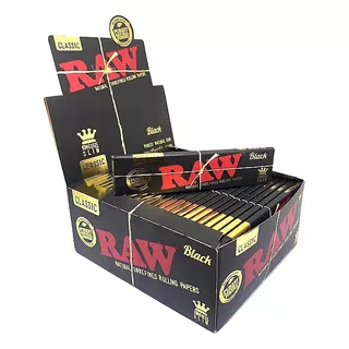 Raw Black Premium Caixa De Seda King Size Slim
