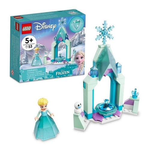 Kit Lego Disney Patio Del Castillo De Elsa 43199 53 Piezas