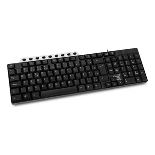 Teclado Multimídia Usb Pr/pt Maxprint Cor De Teclado Preto Idioma Português Brasil