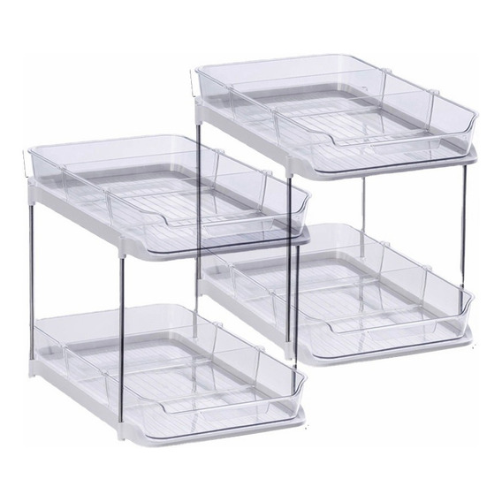 Organizador Multifuncional De 2 Niveles Para Baño Y Cocina