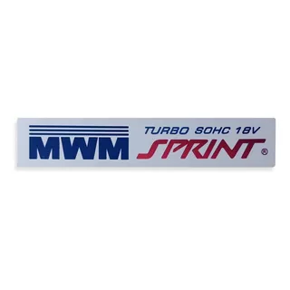 Emblema Motor Silverado Mwm Sprint Aço Inox