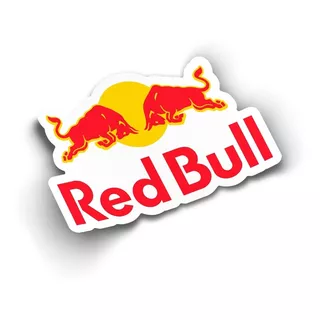 Sticker Letrero Adhesivo Calcomanía Logo Red Bull Abajo