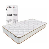 Colchón Individual Resorte Y Memory Foam - Expansión Rápida Color Blanco