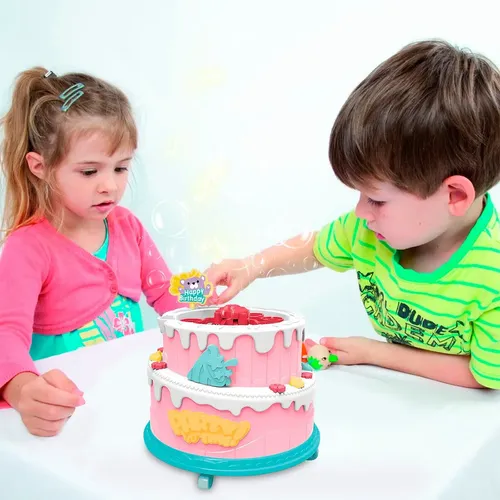 Máquina De Burbujas Automática Con Luces Y Sonido – 16 Boquillas, 100 Ml De Líquido Incluido, Ideal Para Cumpleaños, Jardín Y Juegos Al Aire Libre