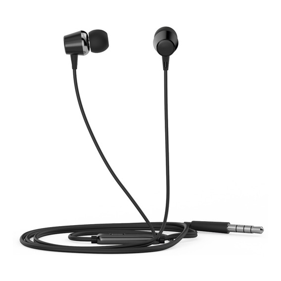 Auriculares Hp Dhe-7000 In Ear Con Mic Y Control De Volumen Color Negro