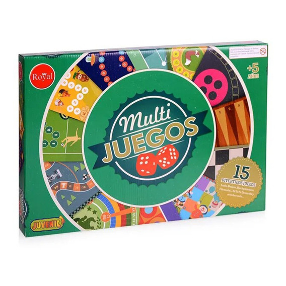 Juego De Mesa Multi 15 Juegos Royal - Giro Didáctico