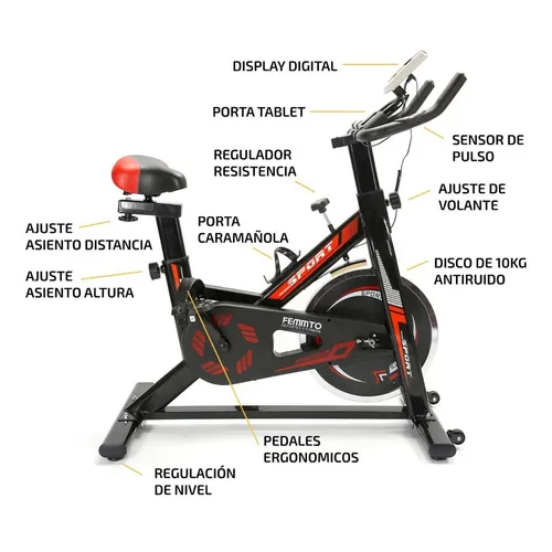Bicicleta fija online femmto
