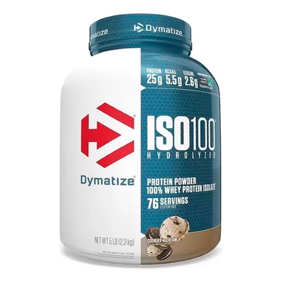 Suplemento en polvo Dymatize  Proteína ISO-100 proteína sabor cookies and cream