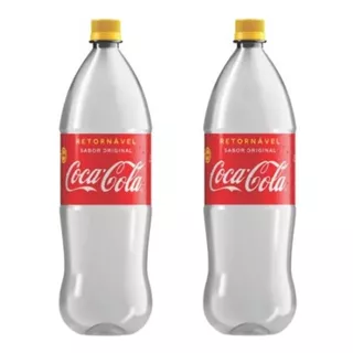Coca-cola Retornável Garrafa 2l Vazia Kit Com 2 Unidades