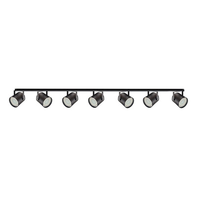 Riel 3 Metros Con Spot Cilindro Negro Apto Led Ar111 220v