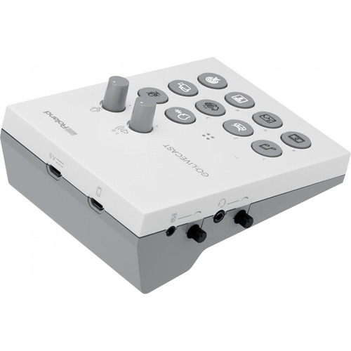 Interface De Audio Roland Go:livecast Para Celular Streaming Color Blanco