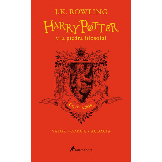 Harry Potter y la piedra filosofal ( Harry Potter 1 ): Edición Gryffindor del 20º aniversario, de Rowling, J. K.. Serie Harry Potter Editorial Salamandra Infantil Y Juvenil, tapa dura en español, 2018
