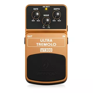 Pedal Guitarra Behringer Ut300 Efecto Ultra Tremolo Color Dorado