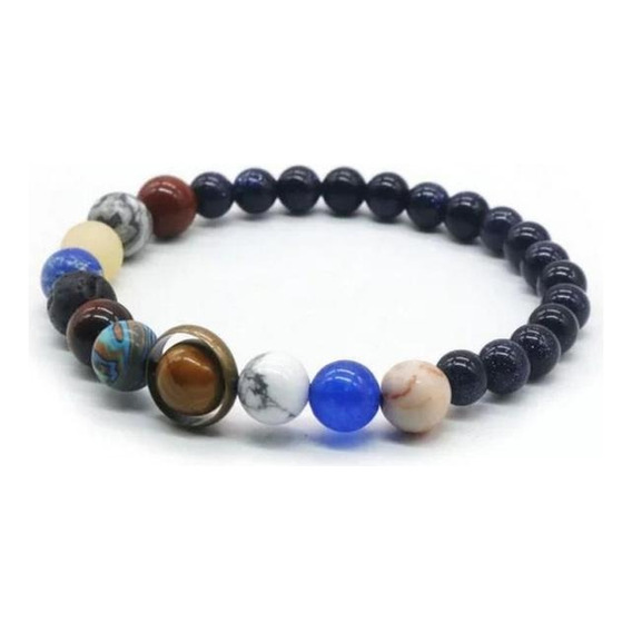 Pulsera De Piedras Sistema Solar Planetas Espacio 