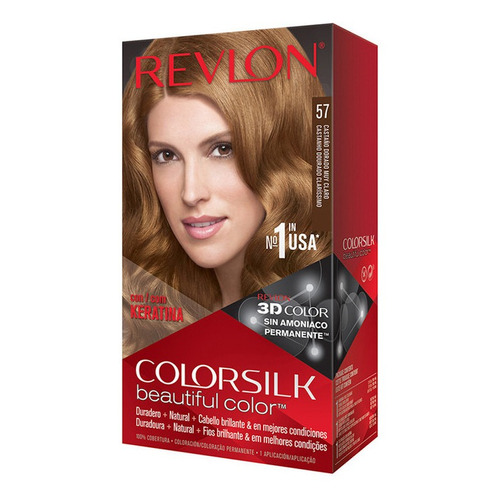 Tinte Revlon Colorsilk Castaño Dorado Gold Caja Con Frasco C