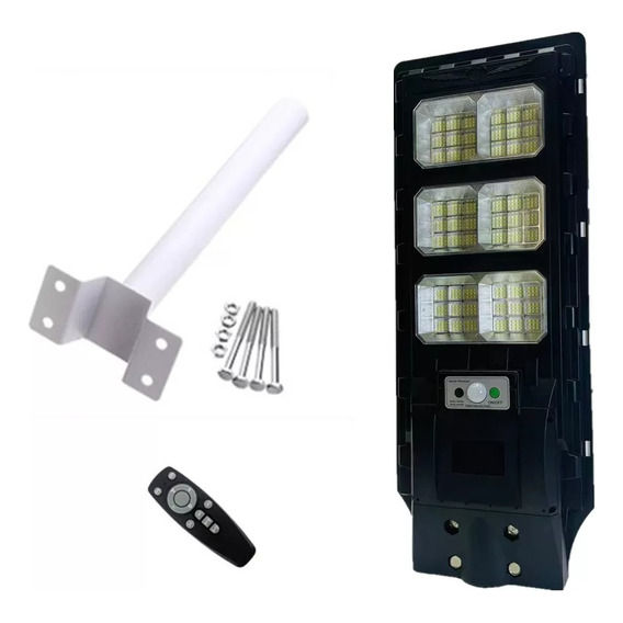 Foco Led Solar 400w Luminaria Panel Sensor + Soporte