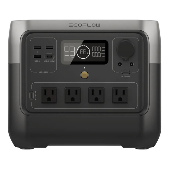 Generador portátil Ecoflow River 2 Pro 1600W monofásico con tecnología Estación de Energía Solar 120V