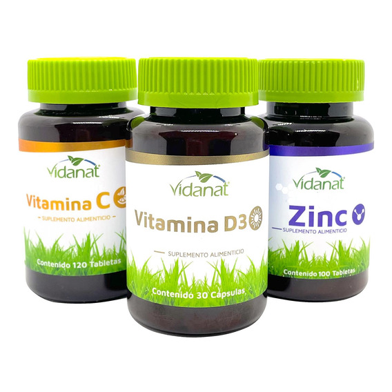 Vitamina C, Vitamina D3 Y Zinc Vidanat