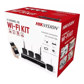 Kit De 4 Camaras 2mp Inalambricas Wi-fi Hikvision Nk42w0h(d)