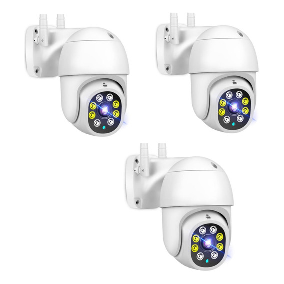 Pack X3 Camara Ip Wifi Exterior 1080p Inalambrica Hd