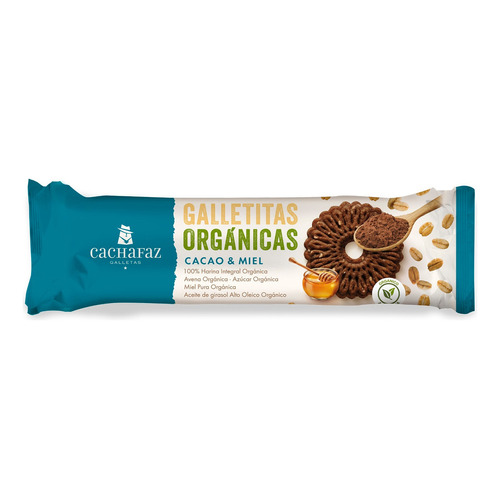 Galletita Cachafaz  Orgánicas  cacao y miel 170 g