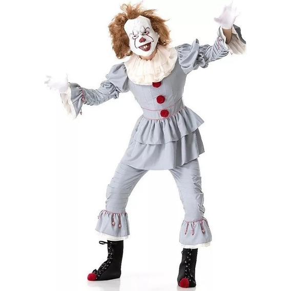 Disfraz Pennywise Payaso Diabolico Cosplay It / Sin Mascara 