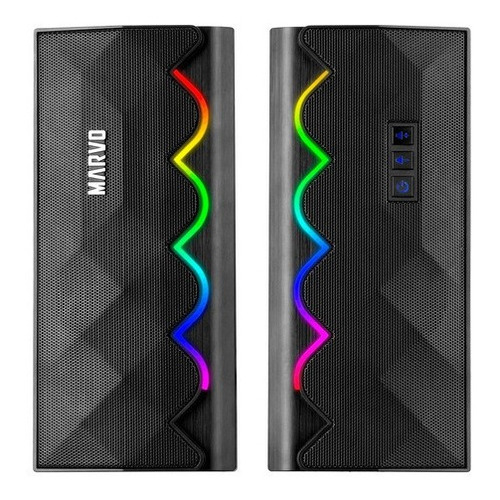 Parlantes Gaming Pc Marvo Sg-269 Bluetooth Iluminacion Rgb