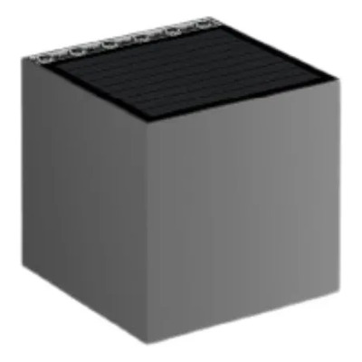 Aplique Cube Solar Unidireccional 4w 4000k Ip54 Negro