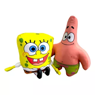 Par De Muñecos De Bob Esponja Y Patricio Juntos