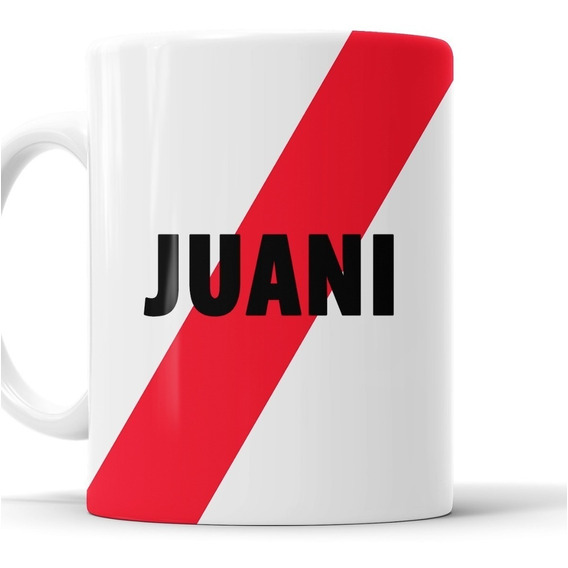 Taza River Plate Con Nombre Personalizado - Cerámica