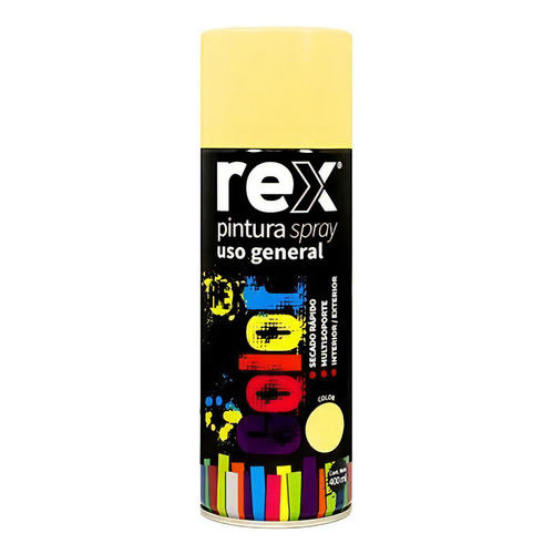 Pintura Aerosol Spray Uso General Secado Rápido Rex Color Beige