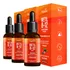 Kit con 3 gotas líquidas de vitamina B-12 veganas de metilo B-12, metilcobalamina 413% Vd sublingual, sabor a frutos rojos, 20 ml, Biogens