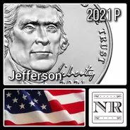 Estados Unidos - 5 Cents - Año 2021 P - Km #381 - Jefferson
