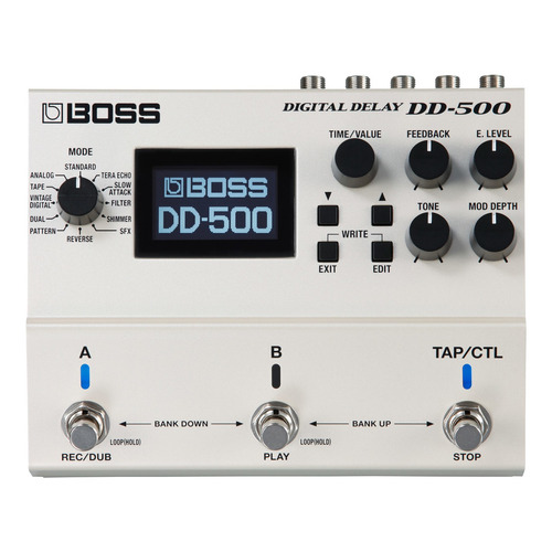 Pedal de efecto Boss Digital Delay DD-500  blanco