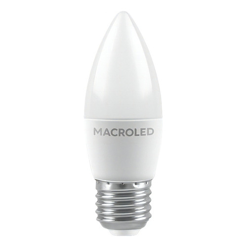 Lámpara Vela Led E27 6w Cálida Macroled Ideal Velador Color Blanco cálido Color de la luz Cálido
