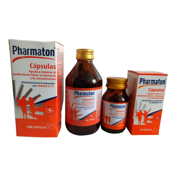 Pharmaton 100caps+30casps Bland - Unidad a $850