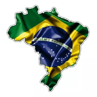 Adesivo Bandeira Do Brasil 