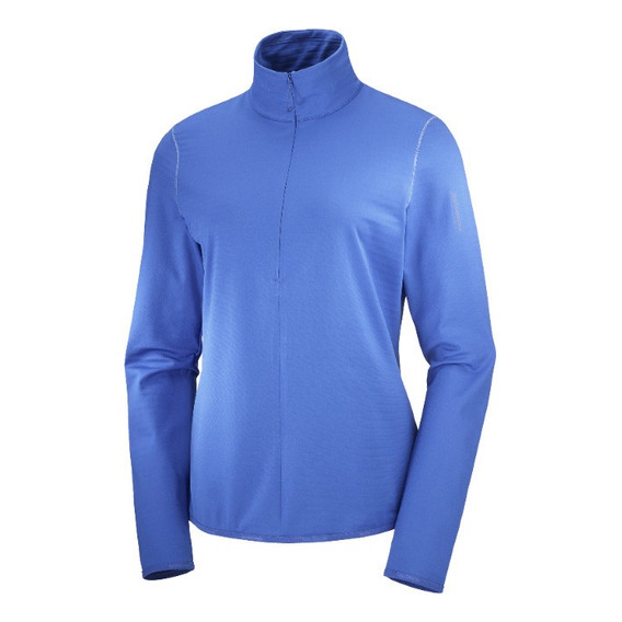 Poleron Mujer Outrack Half Zip Azul Salomon