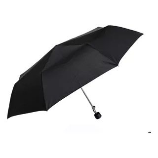 Paraguas Mini Antiviento Reforzado Ona Saez Color Negro Diseño De La Tela Liso