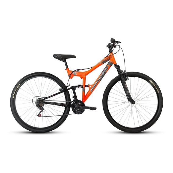 Bicicleta Mercurio Doble Suspensión Ztx Ds Rodada 29 18v Color Naranja/Negro brillante