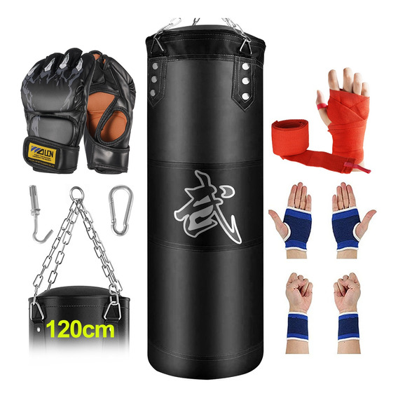 Saco De Boxeo Profesional Kit De Costal De Box Con Guantes 