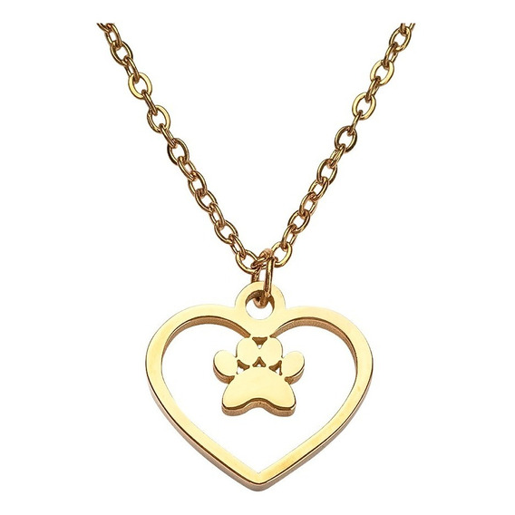 Collares Huella Perro Corazón Regalos Amantes Perros Luckyly