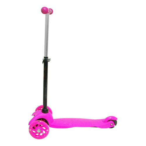 Scooter Monopatín Niño Niña Regulable Luces Led Freno Color Rosa chicle