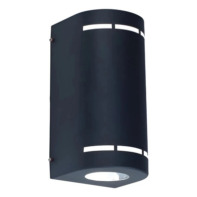 Aplique Difusor Bidireccional Oporto Gu10 Exterior Ap-221 Negro