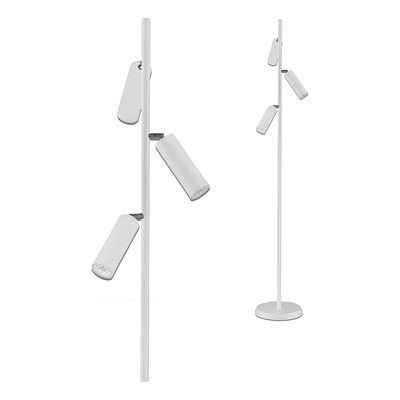 Lampara De Pie 3 Luces Cilindro Linea Benja Industrial Cival