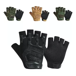 Guantes Tacticos Nudillos Almohadillas Militar Medio Dedo