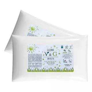 2kg Glicerina V&g Quimiz Base Vegetal Sabonte Naturais Kit 2